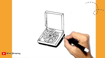 How to Draw Pizza Box