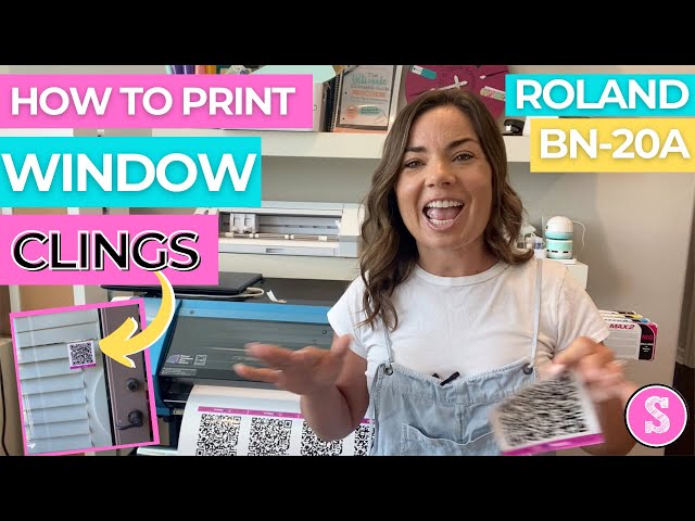 😍 How to Print Custom Window Cling Film with Roland BN-20A 