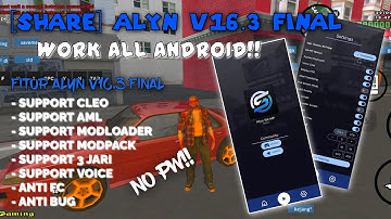 [SHARE] ALYN V16.3 FINAL!! SUPPORT CLEO & MODLOADER NO PASSWORD - GTA SAMP