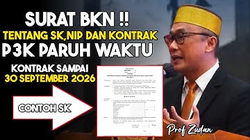 HARI INI ‼️ INFO SK, NIP DAN KONTRAK PPPK PARUH WAKTU ‼️