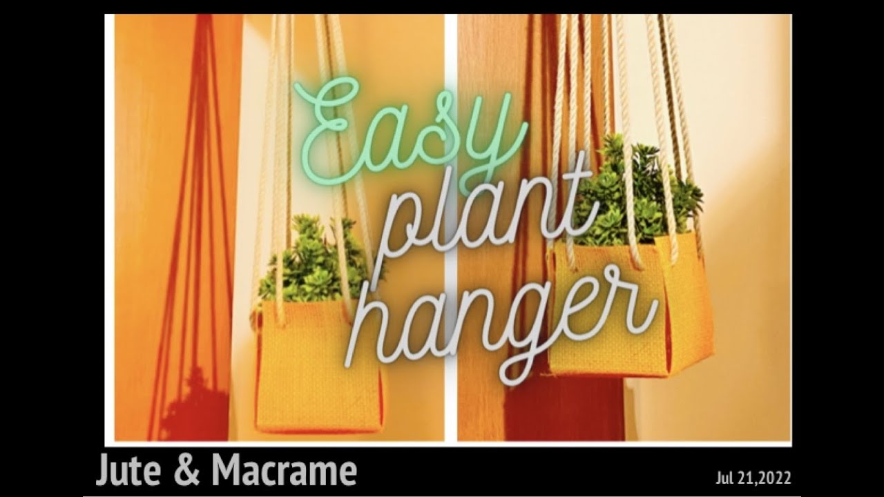 DIY Plant Hanger natural and simple Ideas for Hanging Plant Pot