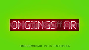 Personal Belongings Are Your Responsibility Scrolling Red Dot Matrix LED Text Animation on Green Scr