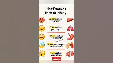 How Emotions Harm your body? #shorts #trending #health #youtubeshorts