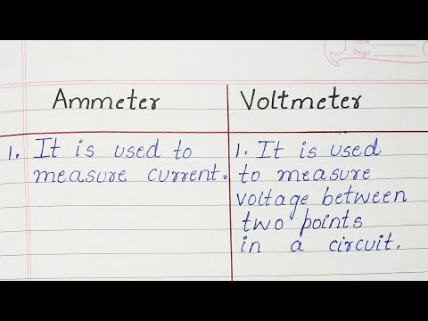 Video: Kuo Ampermetras Skiriasi Nuo Voltmetro