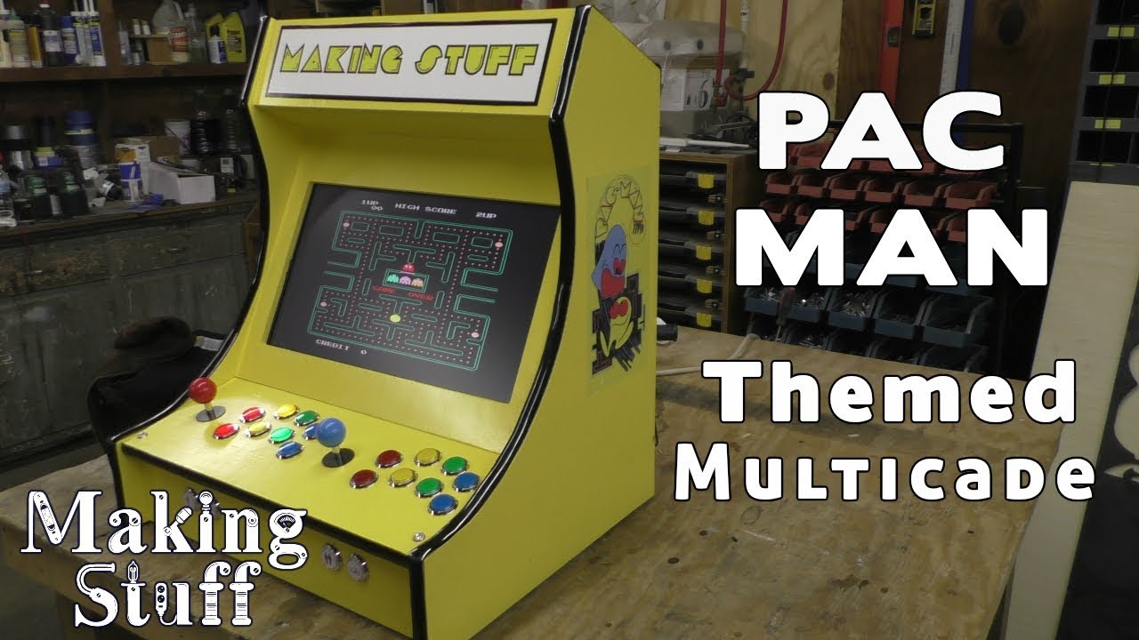 Making A Pac Man Themed Multicade Mame Cabinet Dfx Lv