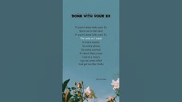 Thumbnail of Gladdest - Done With Your Ex (Lyrics) #lyrics #music #donewithyourex #gladdest