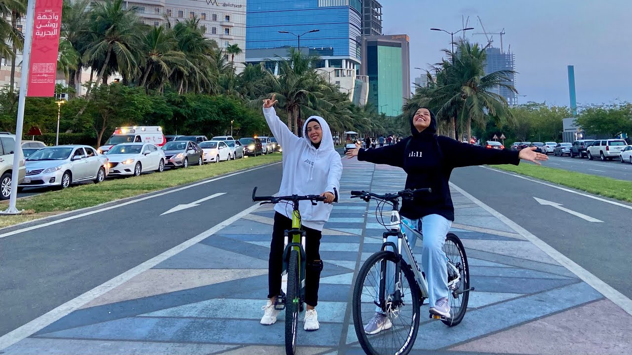 ركبنا دراجات مع عيلتنا😍!| Biking with the family