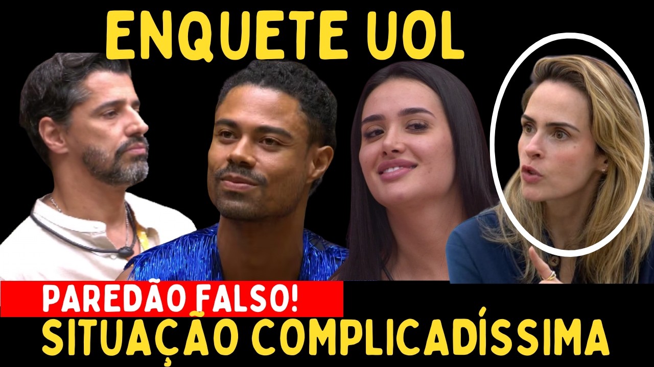 BBB 26: Enquete Uol PAREDÃO FALSO já mostra 100% QUEM VAI VENCER ESSA VOTAÇÃO? BRENO,CAWBOY/JORDANA?