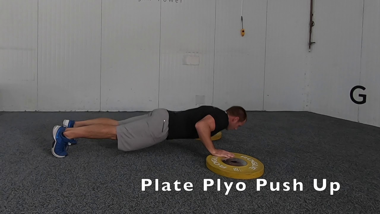 Plate Plyo Push Up - YouTube