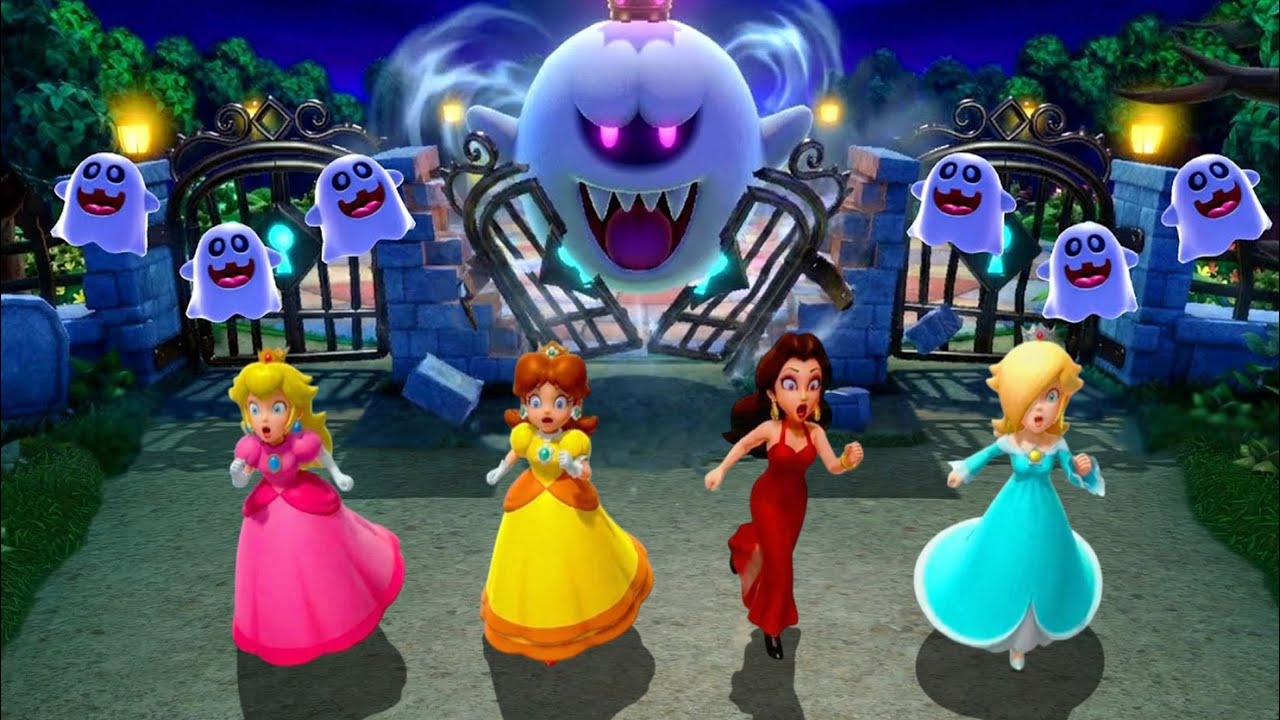 【スーパー マリオパーティ ジャンボリー】ミニゲーム ファニー  * ピーチ vs ポーリン vs デイジー vs ロゼッタ* 伝統衣装対決 (最強CPU｢たつじん」)