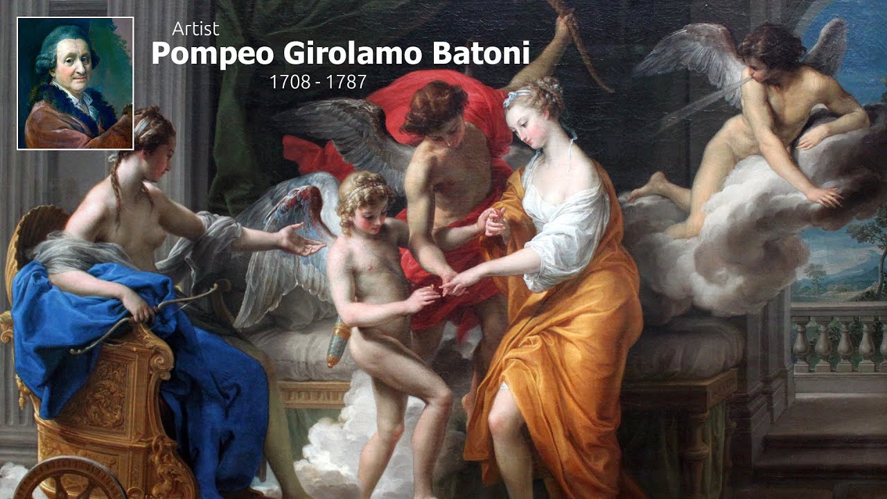 Artist Pompeo Girolamo Batoni (1708 - 1787) | Italian Painter | Allegorical & Mythological Paintings
