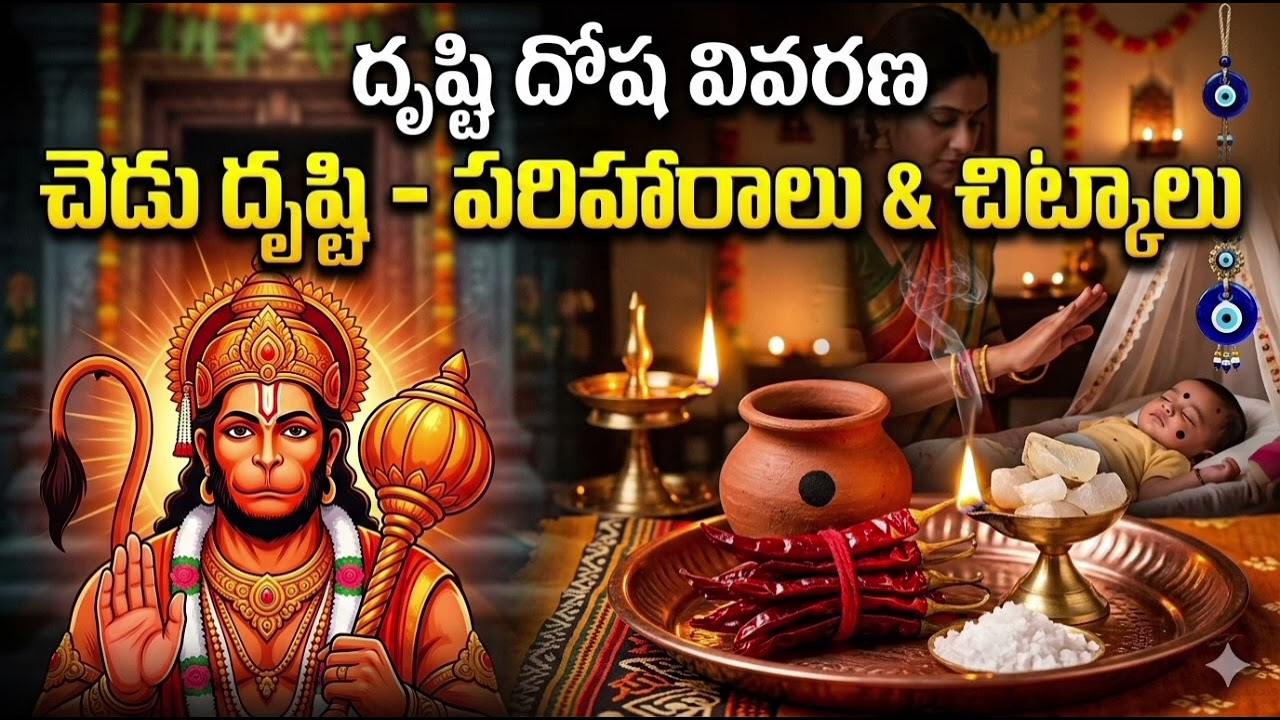 దృష్టి దోష నివారణ మార్గాలు మరియు చిట్కాలు | Drushti Dosha Nivarana Tips in Telugu
