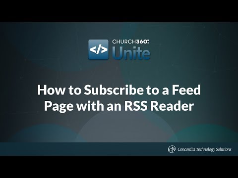 How to Subscribe to a Feed Page with an RSS Reader