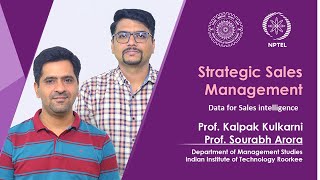 Lecture 28: Data for Sales intelligence #Prof_Kalpak_Kulkarni