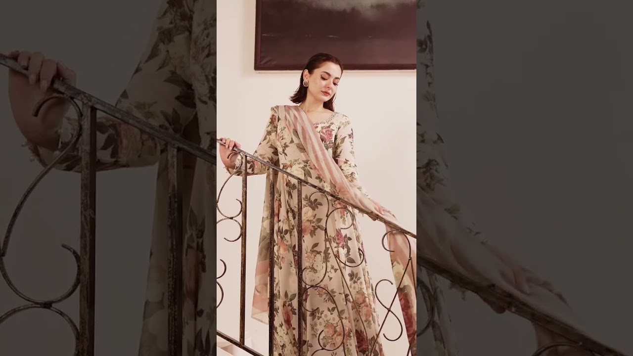 LULUSAR Eilk Embroidered Collection Unstitched dehril dress Floral