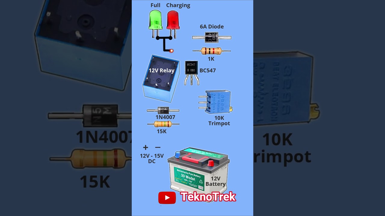 Автоотключение зарядки АКБ 12В - защита от перезаряда!