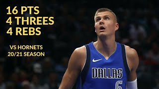 Kristaps Porzingis 16 Pts 4 Threes 4 Rebs 2 Blks Highlights vs Charlotte Hornets | NBA 20/21 Seaason