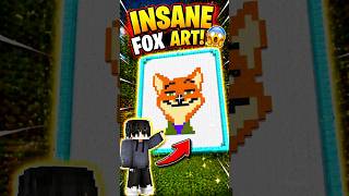 INSANE Fox Art in Minecraft 😱🎨
