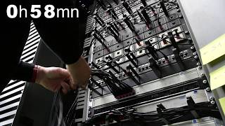 FAST and SAFE server rack re-cabling with ThinPATCH slim RJ45 Patch Cords TIMELAPSE