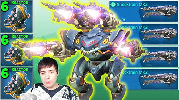 War Robots Live - MAX Damage SHOCKTRAIN SPECTRE Mk2 Gameplay WR