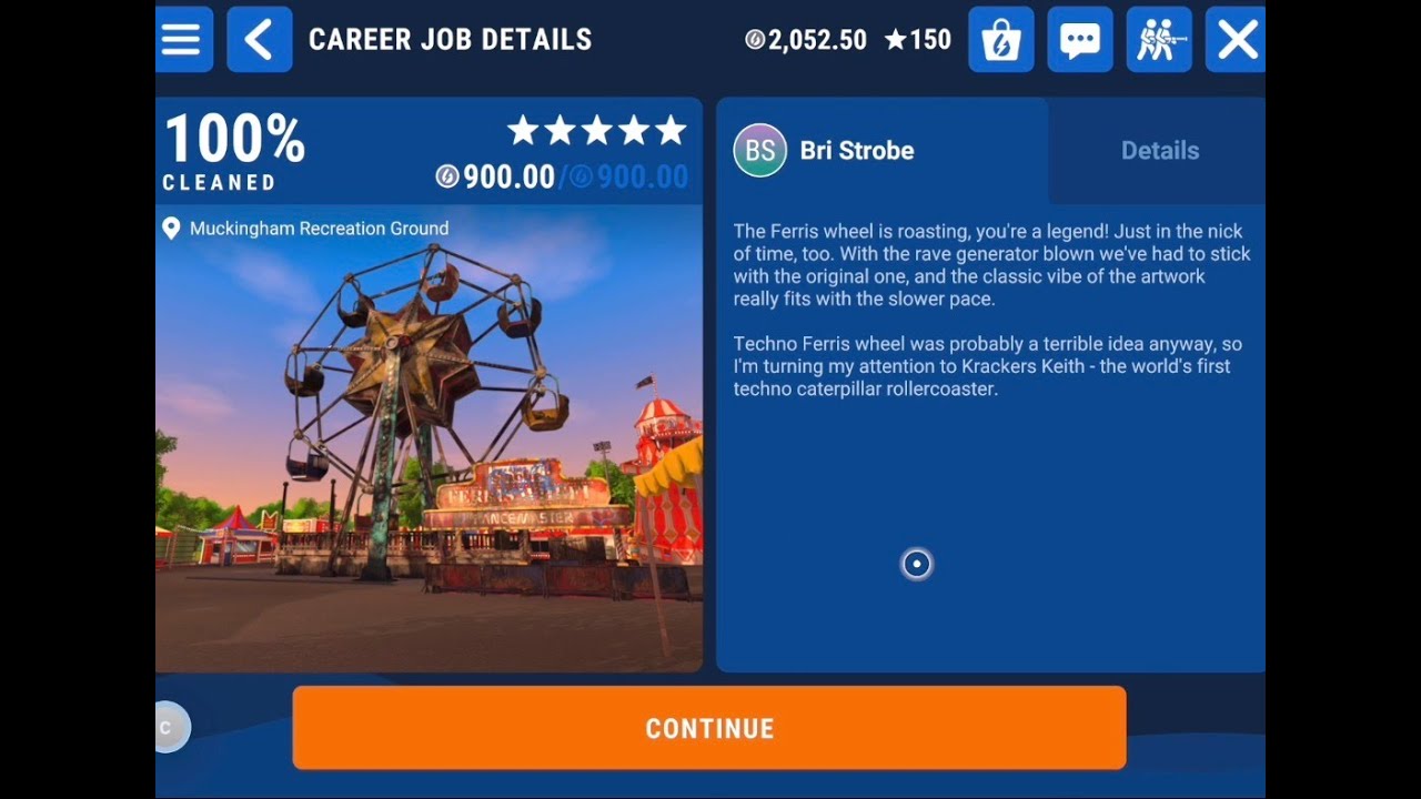 Power wash simulator, Apple Arcade cleaning the Ferris wheel part 4