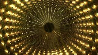 VJ 4K tunnel loop || background visuals || resolume loop || golden visuals