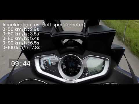 Video: Kymco Xciting S 400 TCS yazindua udhibiti wa kawaida wa kuvuta, 34 hp na bei ya euro 6,499