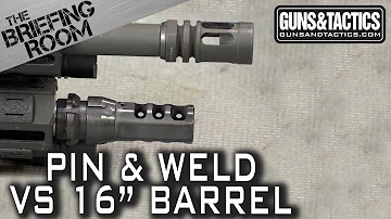 AR15 14.5 inch Pin and Weld vs 16 inch barrel