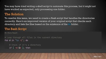 How to Check the Existence of Subfolders in Your Directory Using Shell Scripts