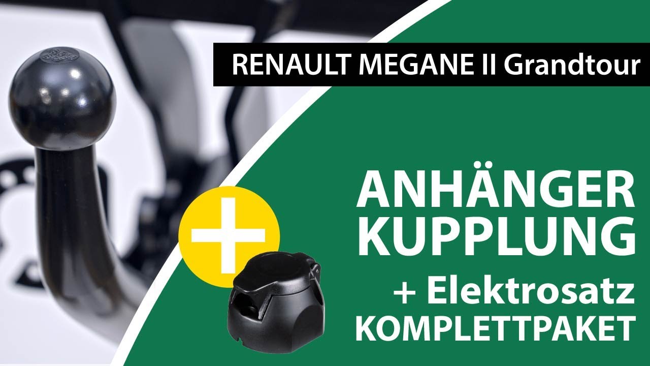 Für Renault Megane I GrandTour Anhängerkupplung starr+ES 7p ABE 