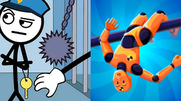 Thief Puzzle vs Ragdoll Fall: Break the Bones! - Satisfying ASMR Gameplay All Update Levels