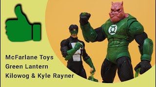 McFarlane Toys DC Multiverse Kilowog And Green Lantern Kyle Rayner Figures Review