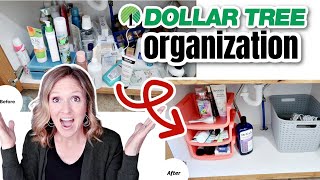 DOLLAR TREE BATHROOM ORGANIZATION | BUDGET DIY Bathroom Organizing Ideas | Declutter & Clean