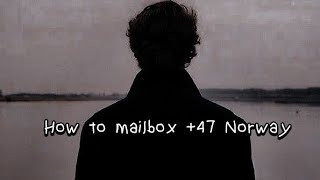 HOW TO MAILBOX +47 NORWAY |  BUZONEAR +47🇳🇴