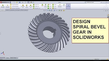 Vẽ bánh răng côn xoắn trong Solidworks  - How to make bevel gear in solidworks