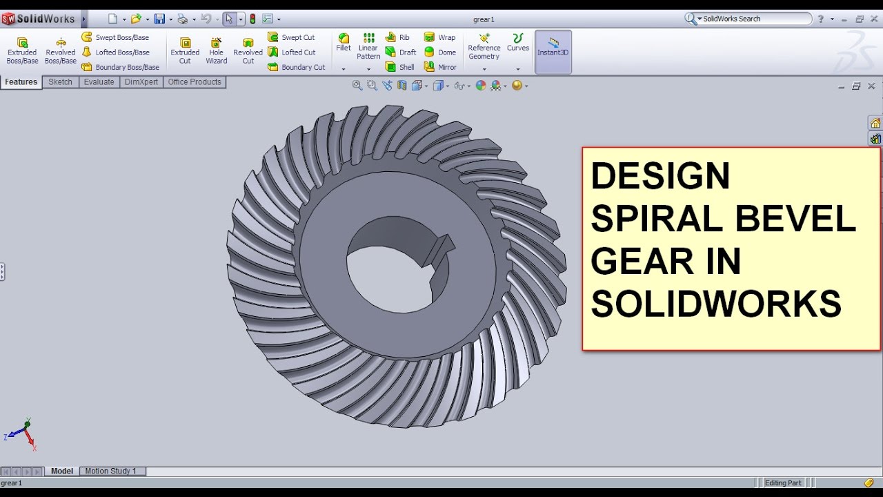 V B nh R ng C n Xo n Trong Solidworks How To Make Bevel Gear In 