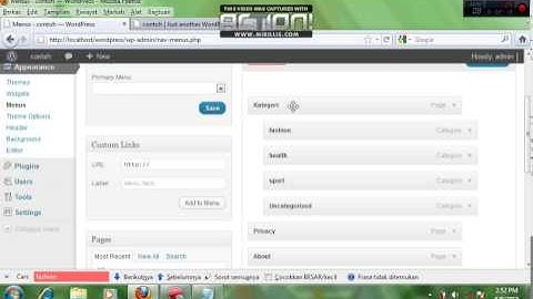 Membuat menu dropdown di wordpress