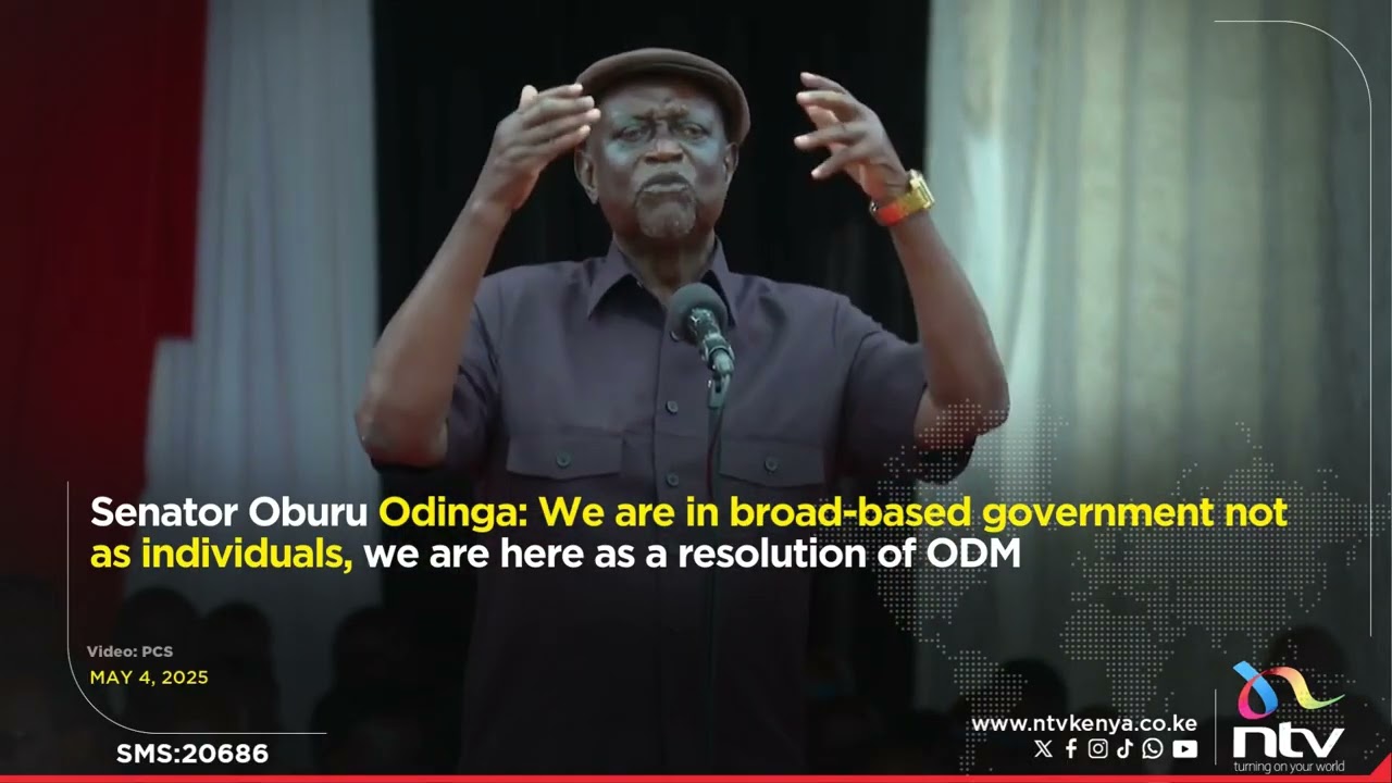 Senator Oburu Odinga: We are in broad-based government as ODM, not as individuals