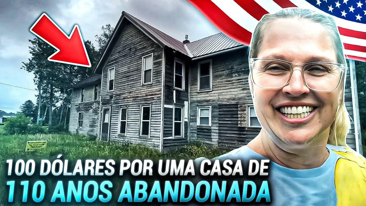 TOUR NA CASA QUE ESTÁ NO LEILÃO POR 100 DÓLARES LANCE INICIAL!
