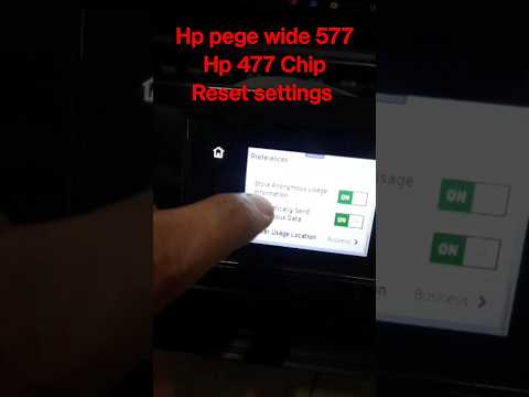 Hp pege wide 577 Hp 477 hp 586  Hp 57750 Chip Reset settings #reset #service #hp