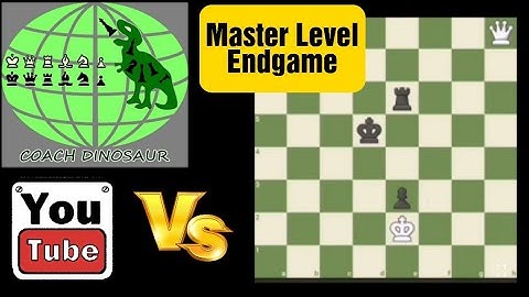 Master Level Chess Endgame - Queen vs Rook and Pawn Part 2