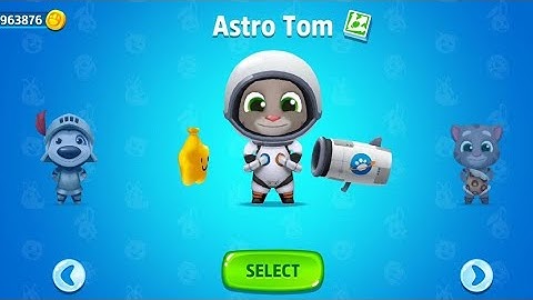 Talking Tom splash Force Astro Tom unlocked