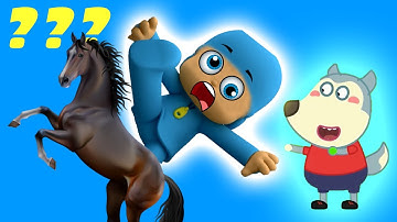 Pocoyo & Wolfoo Try it again! Sound Variations in 50 Seconds