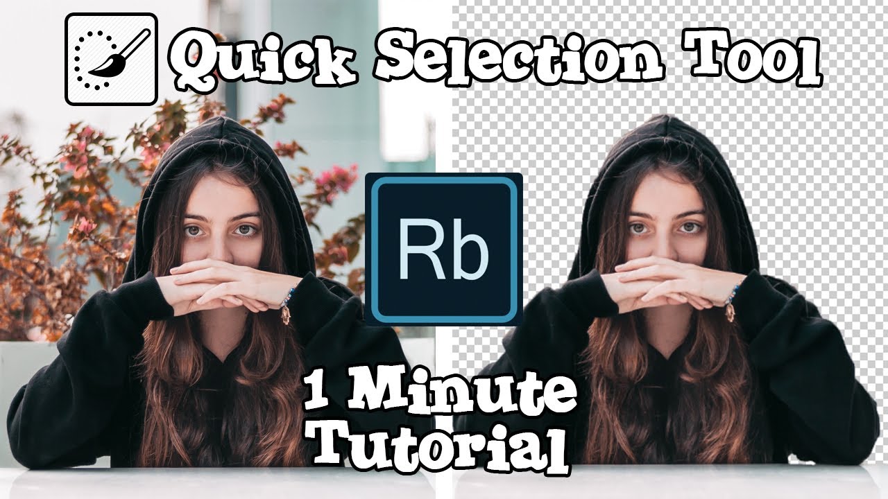 ADOBE TUTORIAL Removing background using QUICK SELECTION TOOL YouTube