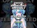 TWISTY AMANOZAKO TERMINATED OFFICIALLY BY NIJISANJI!!!