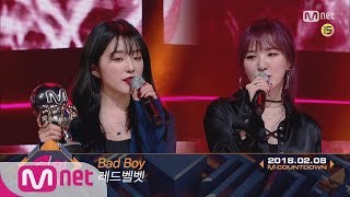 Top in 2nd of February, 'Red Velvet’ with 'Bad Boy', Encore Stage! (in Full) M COUNTDOWN 180208 EP.5