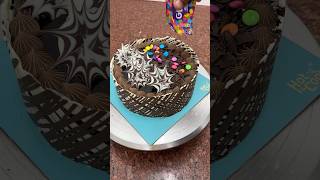 Chocolate and black forest gems cake #shortsfeed #trending #shorts #chocolatecake #blackforestcake