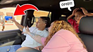THROWING ALL MY GIRLFRIEND MONEY OUT THE WINDOW !!