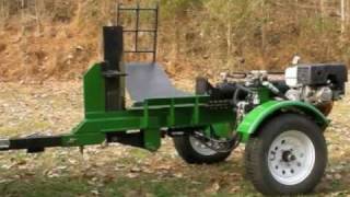 Homemade 30 ton Log splitter with log lift and adjustable 4-way blade