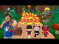 Tag with Ryan - Red Titan vs Ricochet Ryan vs Pirate T-Shirt Ryan on Panda Van !